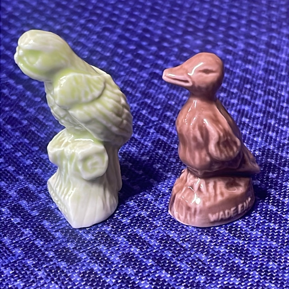 Wade of England bird figurines 1.5” and 2” tall